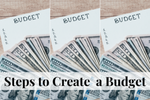 steps to create a budget